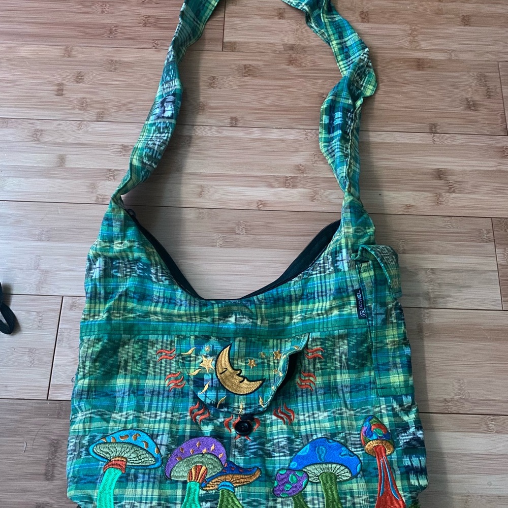 Colorful Plaid Shoulder Bag